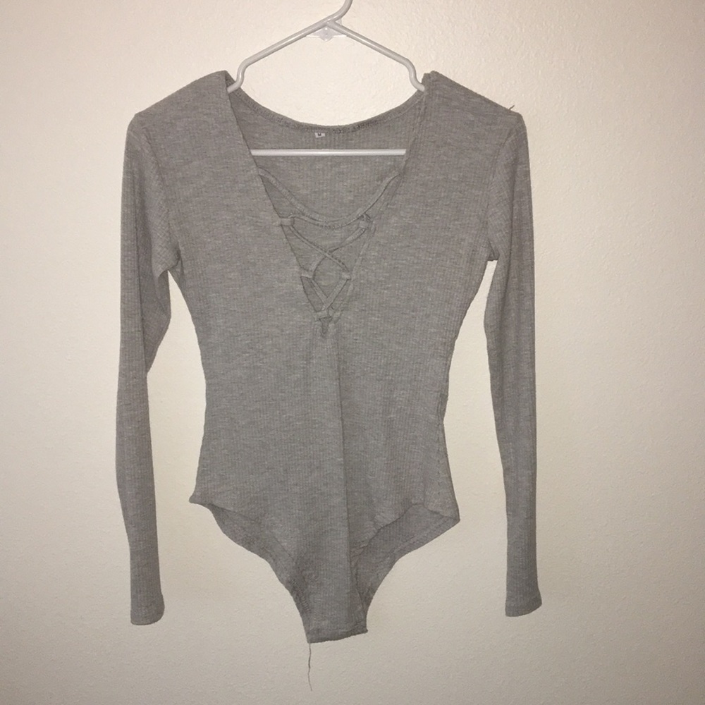 Grey bodysuit